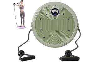 NOBBAT Waist sculptor twist Ab Twister Board 11.8x1.5in Exercise Waist Twisting Disc with 8 Magnets Fitness Twister Handles Trims Waist Slimming Balance Rotating Disc Planche a disque pour abdominaux