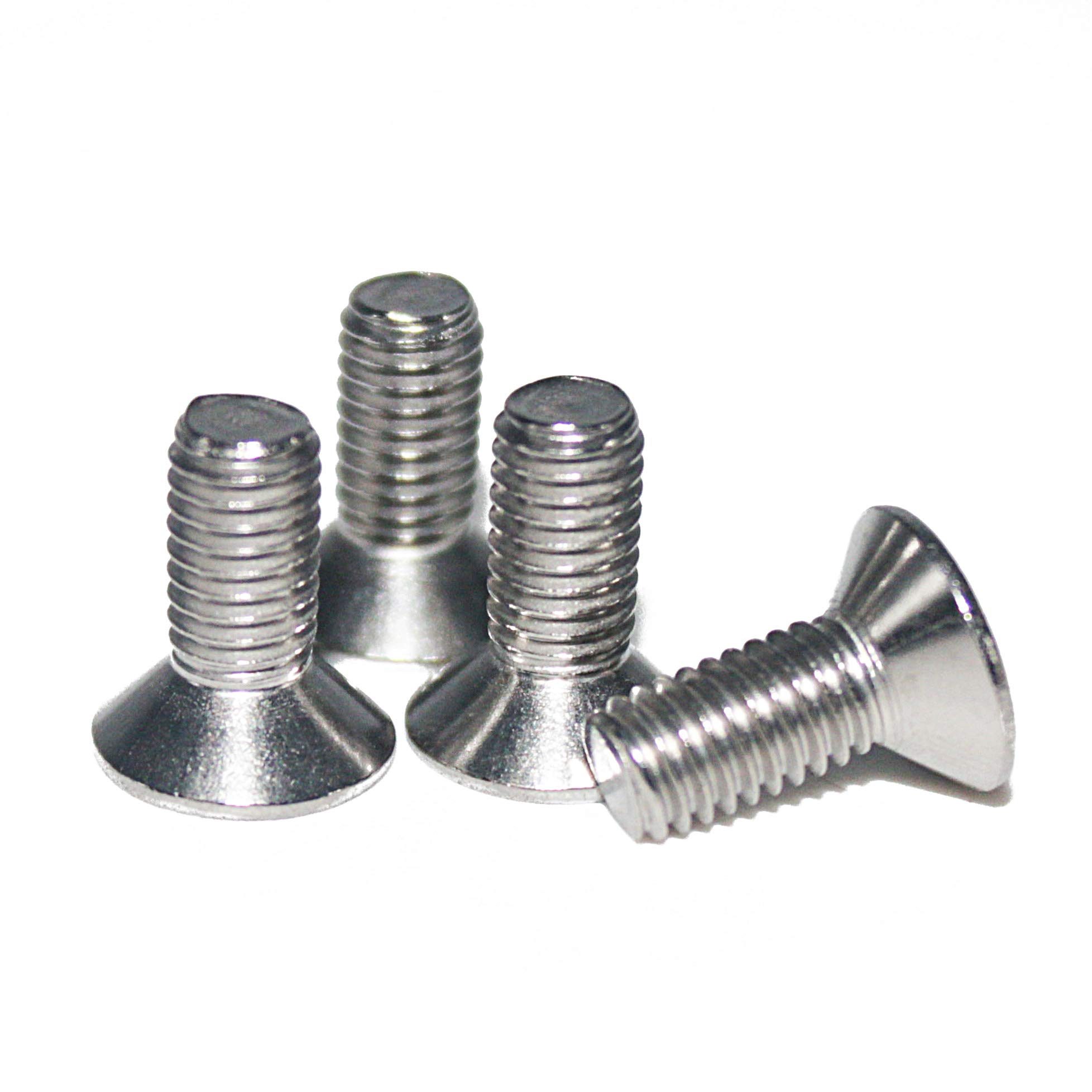 Countersunk screw M6 x 8 mm, stainless steel V2A VA A2, DIN 7991 / ISO 10642, hexagon socket, 50 pieces