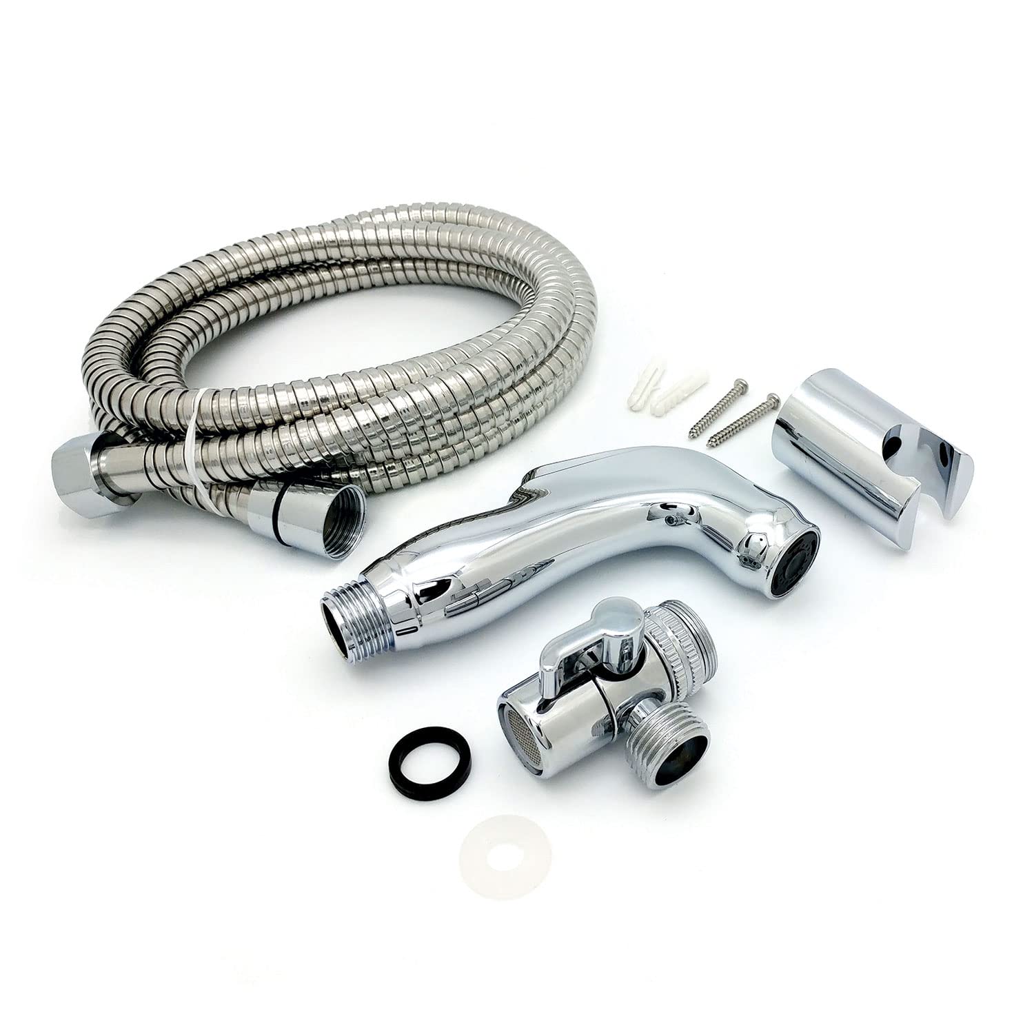 Xcel Home Brass Portable Travel Douche Set, Hand Held Bathroom Shattaf with 2 Meter Hose, Portable Bidet Sprayer for Personal Hygiene & Pet Wash