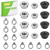 CeroDimo 24PCS Bike Axle Nut and Safety Washer Kit, M8 M9.5 M10 Bicycle Replacement Parts for Front and Rear Wheels, Fits Mountain and Road Bikes