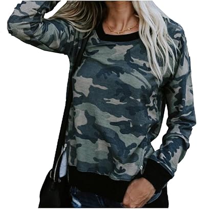 camouflage sweater womens
