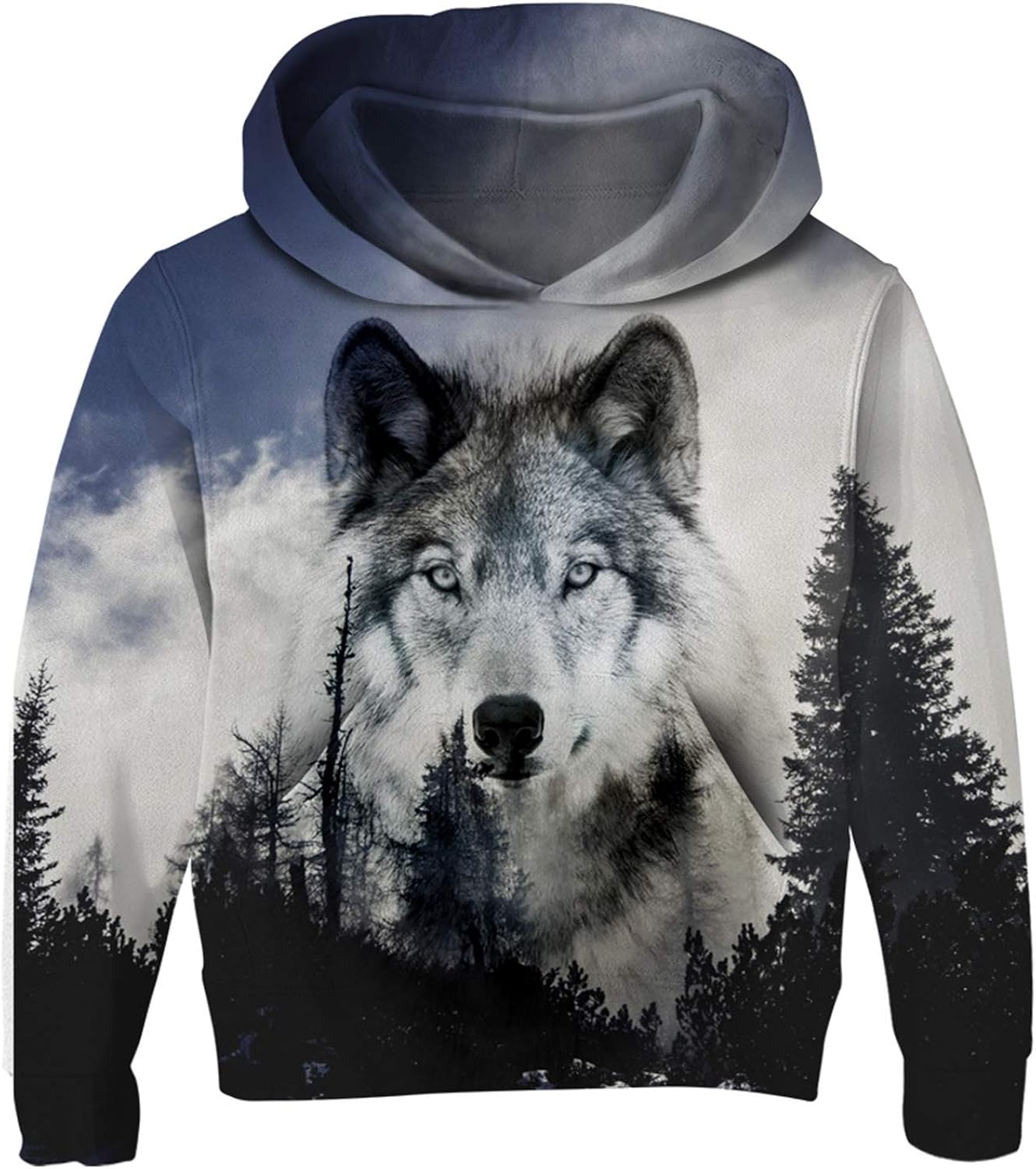 boys wolf hoodie