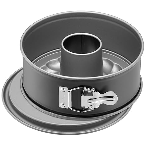 Kaiser Inspiration Mini-Springform, mit Flach- und Rohrboden, Ø 20 cm, 2 Böden, für 1/2 Rezeptportion, runde Backform, auslau
