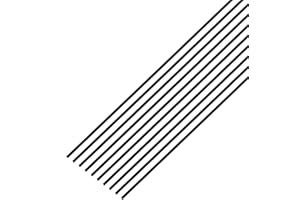 VictorsHome Carbon Fiber Rods 1mm x 400mm Solid Matte Round Bar for DIY Crafts RC Airplane Model Car 10pcs