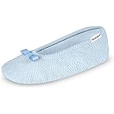 isotoner Women's Diamond Microterry Ballerina Slippers