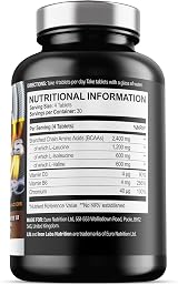 Iron Labs Nutrition BCAA Tablet 120 Tablets 2400mg per Serving Vegans view 3