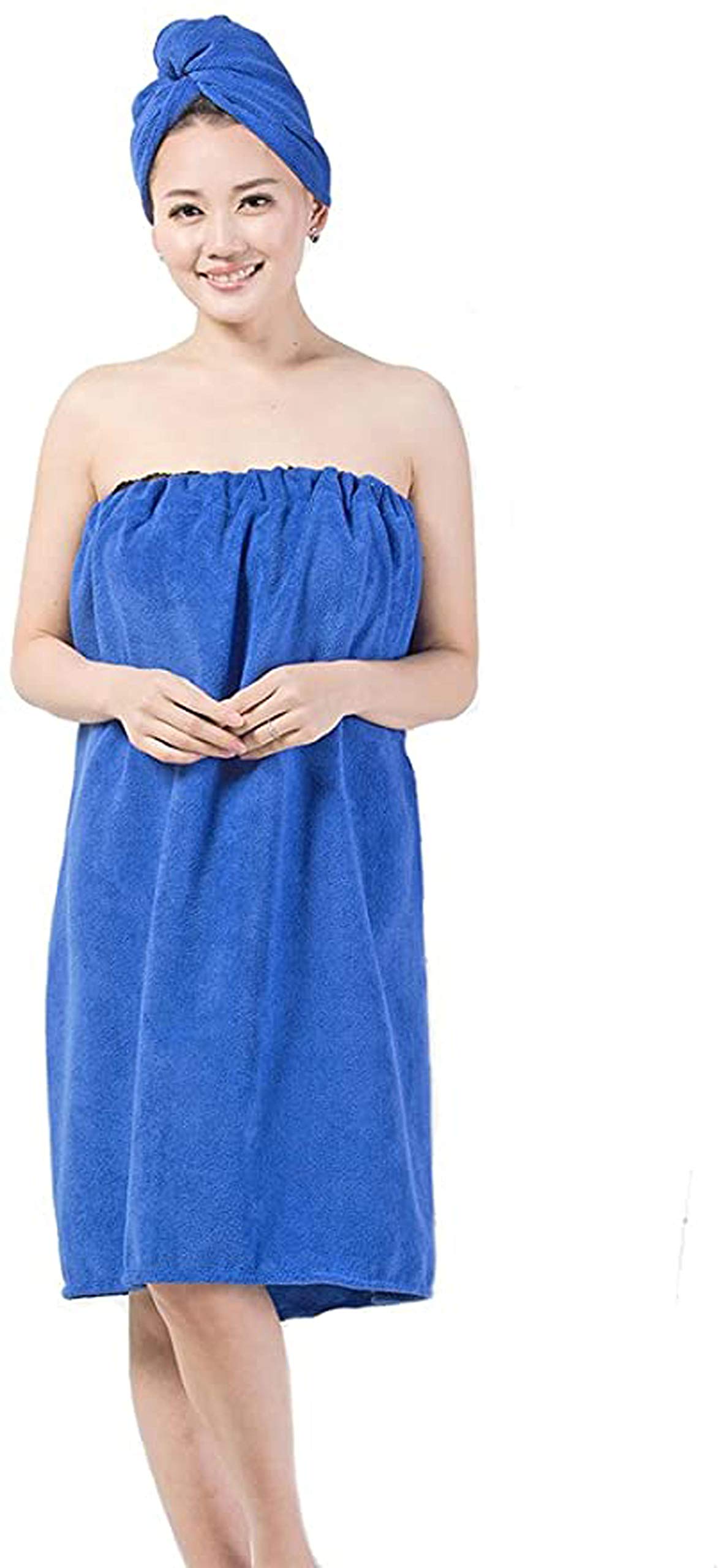 Verve Jelly Women Girls Bath Sheets Dress Set, Solid Color Pool Shower Elastic Chest Towel Wrap Adjustable Bath Towel Wrap Spa Cozy Elastic Nightwear