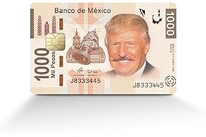CUSTOM CARD STICKERS Papi Trump Skin (Pack of 2!) for Credit, Debit, EBT Card - Matte Funny Waterproof Vinyl Stickers - Set of 2 for Small Chip Cards