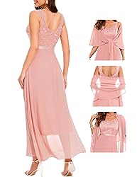 BeryLove Women Sequin Evening Formal Party Dress