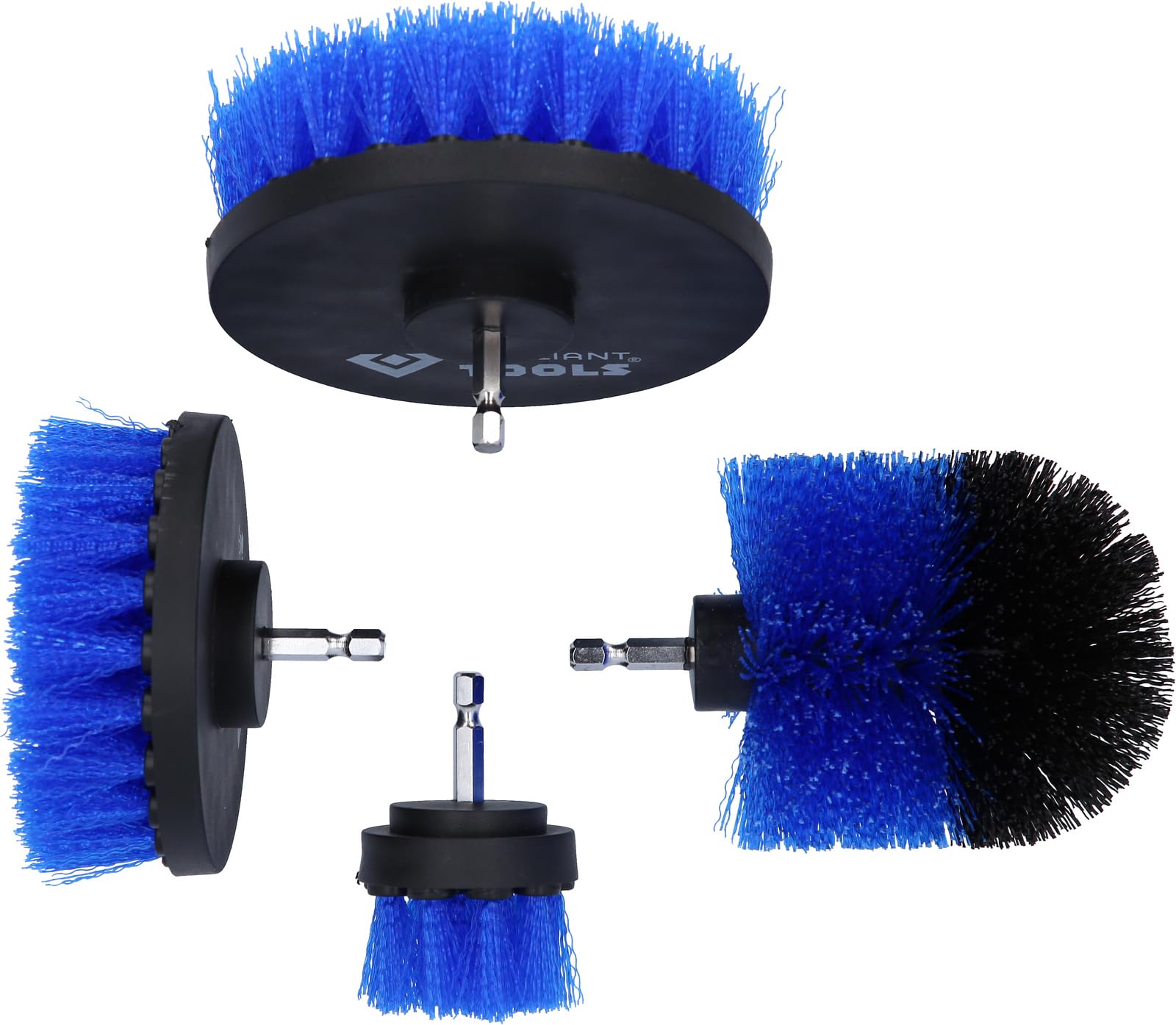 KS Tools Brush Attachment Set for Drills, 4 Pieces