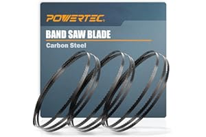 POWERTEC 105 Inch Bandsaw Blades Assortment for Woodworking, Band Saw Blades for Delta 14" Band Saw with Riser Block, 3PK (13
