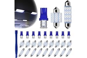 AMZAUTO 24 PCS Car Interior LED Lights Kit 194 T10 DE3175 578 31mm 41mm LED Bulbs Interior Replacement Bulbs for Car Map Lice