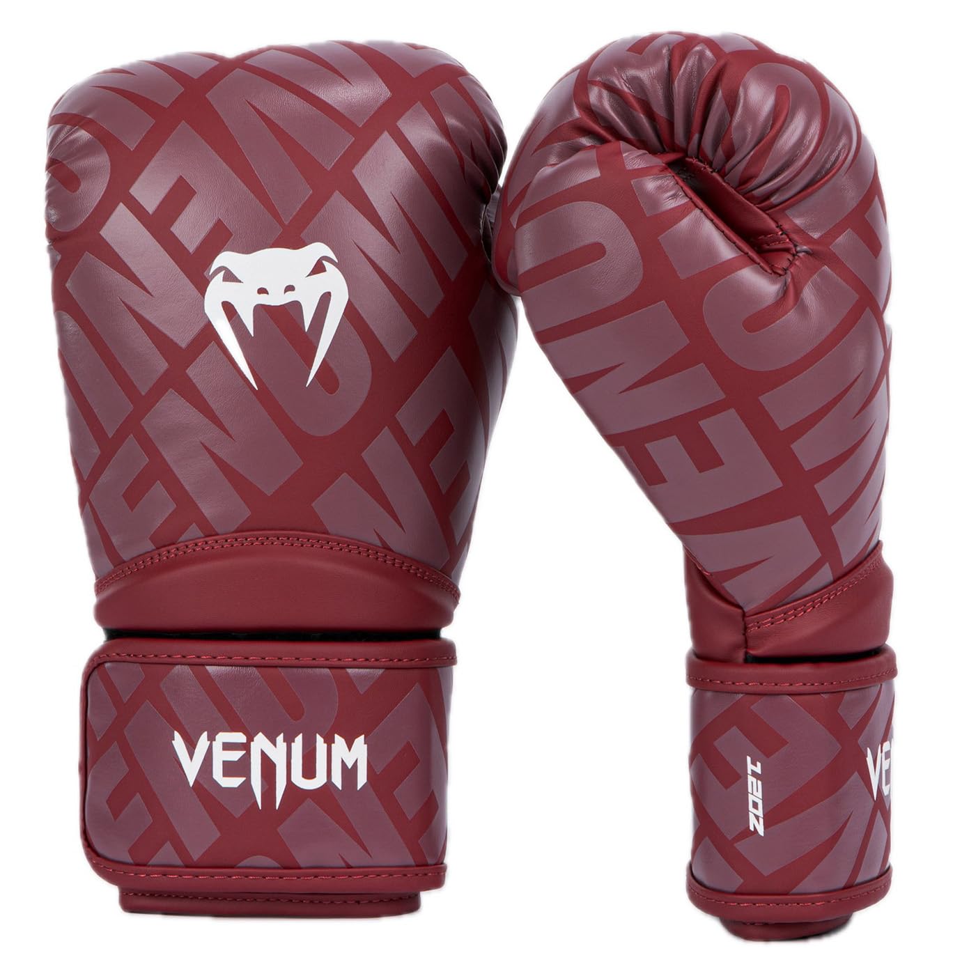 Venum Contender 1.5 XT Boxing Gloves - Burgundy/White - 10-Ounce Image