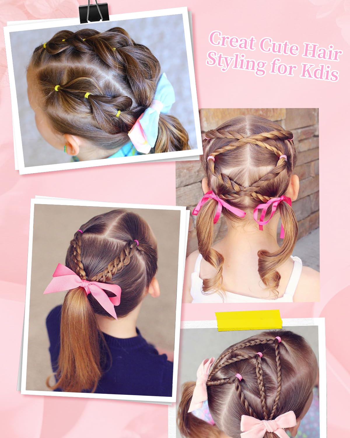 Hair Wax Stick Slick Back Hair Brush Set – Flyaway Control for Women, Kids & Men, Smooth Frizz, Defined Edges, Creates Sleek Ponytails & Buns – Styling Accessories & Stocking Stuffers for Teen Girls