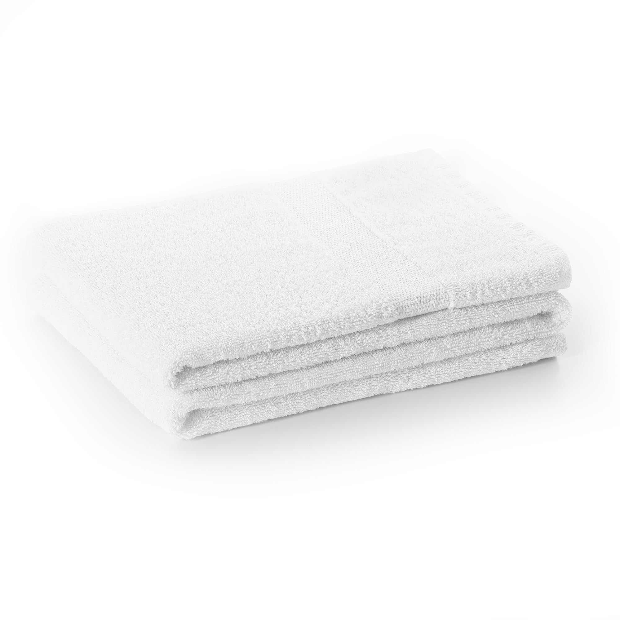 DecoKing Bath Towel 70 x 140 cm Cotton Quality 525 g/m² White Shower Towel Absorbent Marina