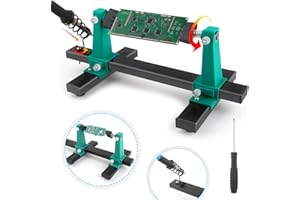 YHXMARSCAN Adjustable PCB Holder Soldering Clamp for Circuit Board Helping Hand Soldering Tool Holder Motherboard PCB Frame Stand Clamp Printed with Soldering Iron Pen Holder
