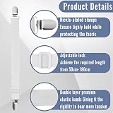 zeyedemo 8PCS Adjustable Bed Sheet Clips Straps 50cm to 180cm view 3