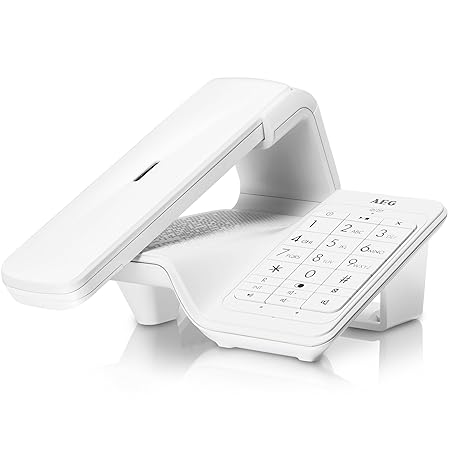 AEG Lloyd Combo 15 - Schnurloses 1.6' Design DECT-Telefon mit Freisprecheinrichtung, Anruf Blocker und Anrufbeantworter in Ba