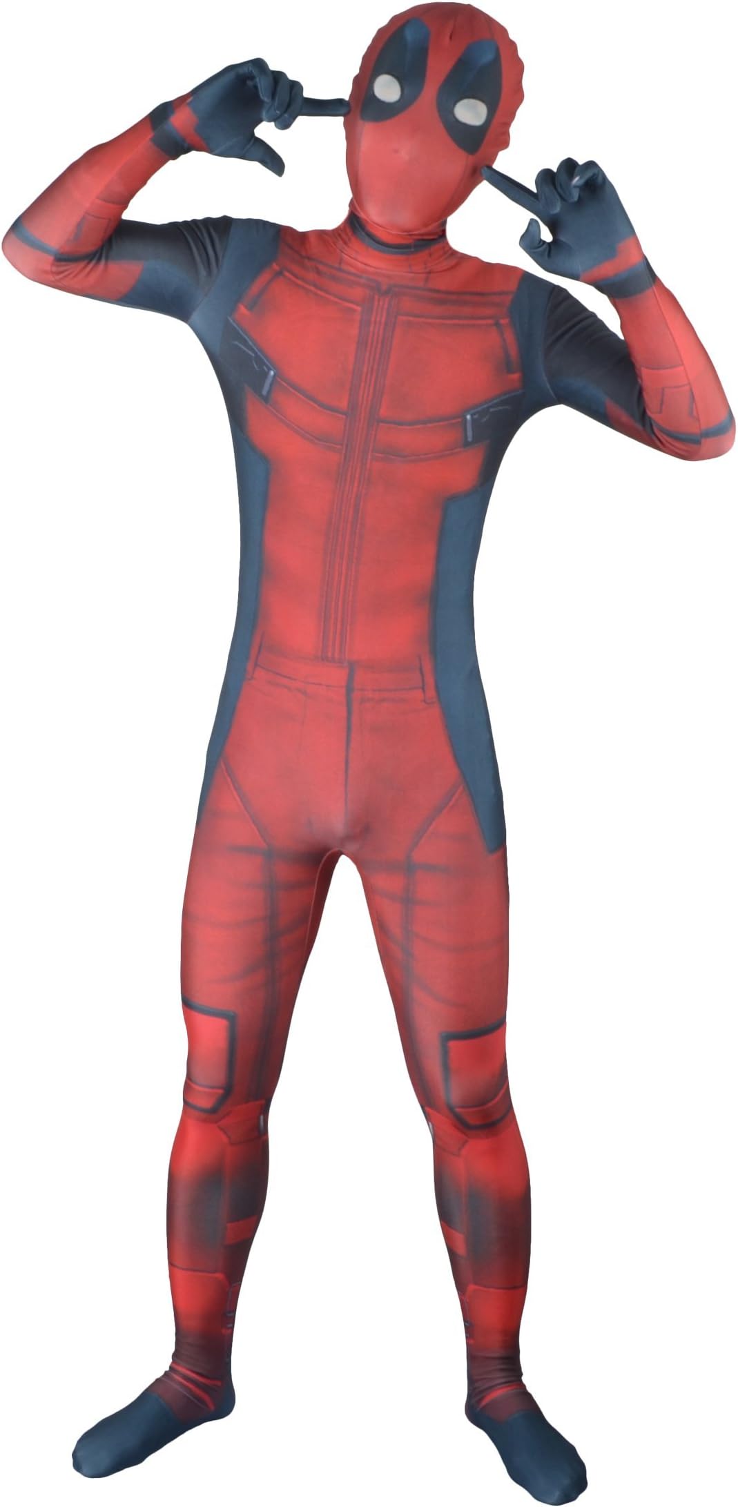 Mark Costume 3D Deadpool Costume (Kids Small, Catsuit and Mask)