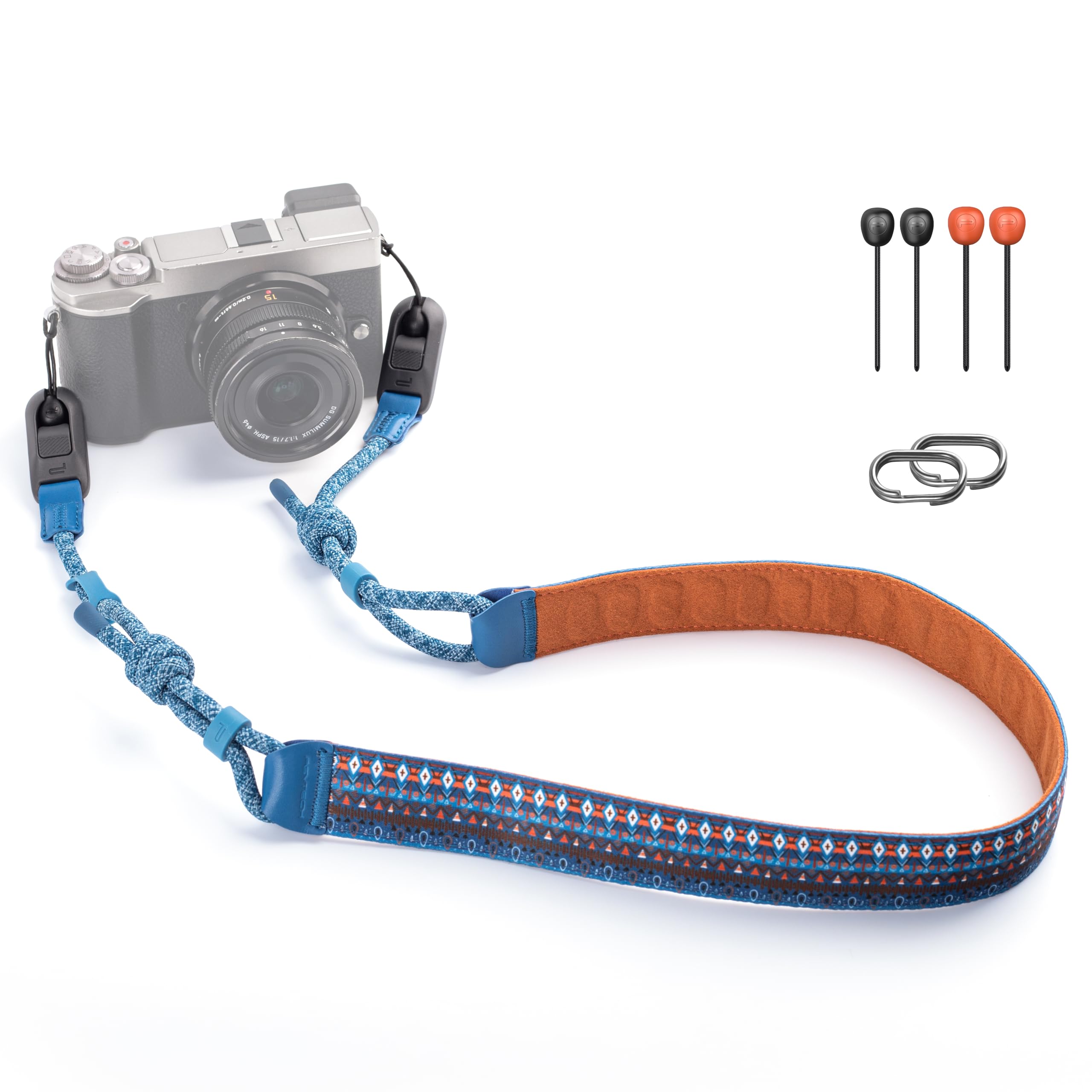 PGYTECH Artistic Style Camera Shoulder Strap Air, Camera Strap Quick Release, Adjustable 1100~1400mm Camera Neck Strap for Nikon/Canon/Sony/Fuji and Digital Cameras(Bohemian) L