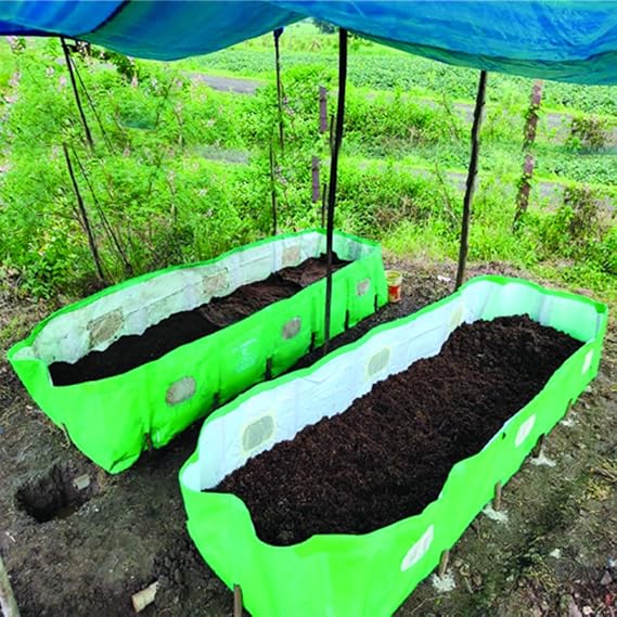V K Vermibed (12x4x2) Ft, 340 GSM, HDPE Fabric, U V Coated Bed Amazon.in Garden