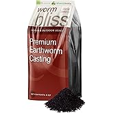 Worm Bliss (8 Qts) - Organic Worm Castings for Plants & Gardening - OMRI-Listed Earthworm Castings for Plants, Vegetables, Flowers, & Potting Soil - Organic Garden Fertilizer Rich in Nutrients