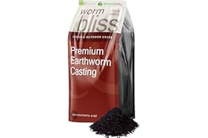 PLANTONIX Worm Bliss (8 Qts) - Organic Worm Castings for Plants & Gardening - OMRI-Listed Earthworm Castings for Plants, Vegetables, Flowers, & Potting Soil - Organic Garden Fertilizer Rich in Nutrients
