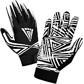 ATERCEL Football Gloves Men Football Receiver Gloves, Enhanced Performance and High Grip Rugby Football Gloves for Adults