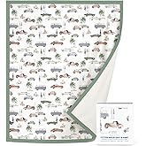 GRSSDER Cotton Muslin Quilt Blanket - Silky Soft and Breathable Kids' Throw Blanket, Oversized Muslin Blankets for Newborns, Toddlers & Kids, 6 Layers Reversible Design for All Seasons, 55" x 69"