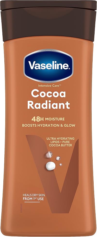 Vaseline Intensive Care Cocoa Radiant Body Lotion Dry Skin 200ml Pure Cocoa