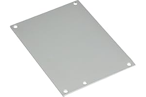 Hoffman A8P6 Conductive Panels for JIC Enclosure, Steel/Aluminum, J Box/6.75" x 4.88", Fits 8" x 6", White