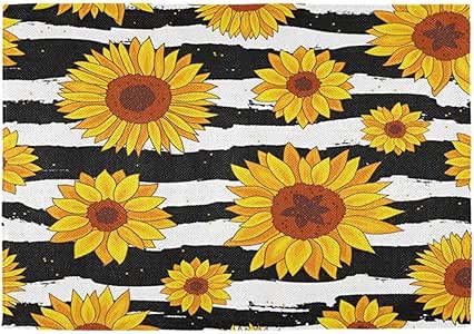 AmyNovelty Mantelitos Individuales,Alfombrilla De Comedor con Diseño De