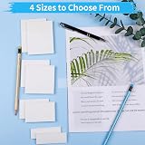 Hoiny Transparent Sticky Notes 400 Sheets 4 Sizes See-Through Self-Adhesive view 7