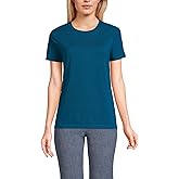 Lands' End Women's Relaxed American-Grown Supima Cotton Crew Neck T-Shirt