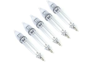 Piscorush LED Underwater Fishing Light 5pcs Deep Drop LED Light Attractants Waterproof Flashing Attractive Light Bait Lure Lamp Fish Tools 5 Colors 4.7 inch 6.7 inch