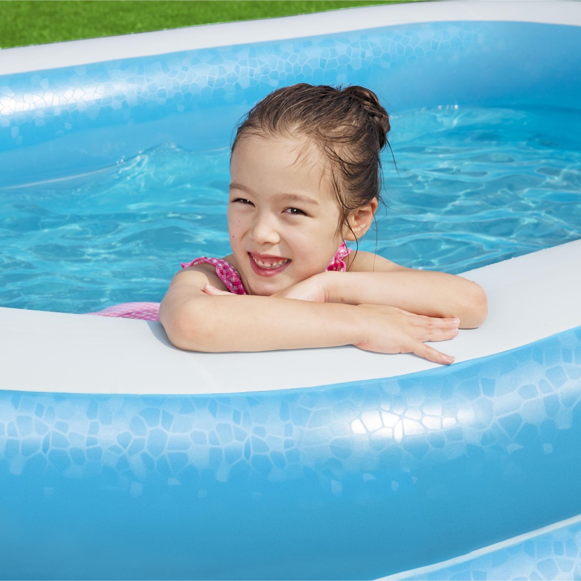 Bestway 54006 - Planschbecken 262x175x50cm Blue Rectangular Family Pool 3