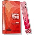 EVERYDAZE Essential Collagen Solution Jelly Stick | Vegan Collagen Peptide | Pomegranate | 10 Packs | Hair, Skin, Nails, Beauty, Bone | Vitamins, Minerals, Antioxidants for Men & Women