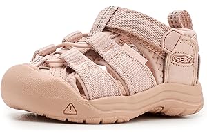 KEEN Unisex-Child Newport H2 Closed Toe Water Sandals, Cameo Rose Monochrome, 6