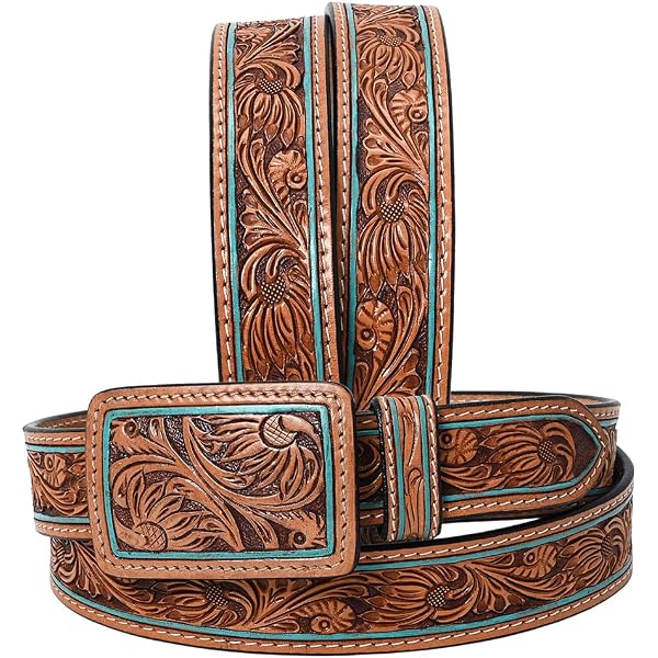 American Darling Beautifully Hand Tooled Brown Genuine  display picture 2