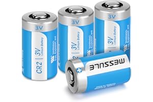 messule CR2 3V Lithium Battery 900mAh 4 Pack with PTC Protection DL-CR2 for Boresighter Golf Rangefinder,Mini55,Baby Monitor, Flashlight (Non-Rechargeable)