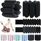 Wrist Weights, Wrist and Ankle Weights for Women and Men(1Lbs Each), Adjustable 2lb Wearable Silicone Weighted Bangles, Fits for Yoga, Pilates, Home Gym, Dance, Swimming, Jogging, Cardio, Strength Training