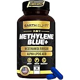 3-in-1 Methylene Blue Capsules – Methylene Blue Pharmaceutical Grade w/Alpha Lipoic Acid (ALA) & NAD Supplement for Energy, Cognitive & Cellular Support – 3 Month Supply & 3rd Party Tested
