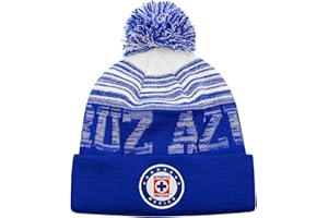 Icon Sports Soccer Team Beanie – Adult Official Football Club Knit Winter Warm Pom Cap Casual Hat for Men Women Unisex