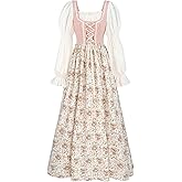 CR ROLECOS Renaissance Costumes for Women Medieval Renaissance Faire Dress