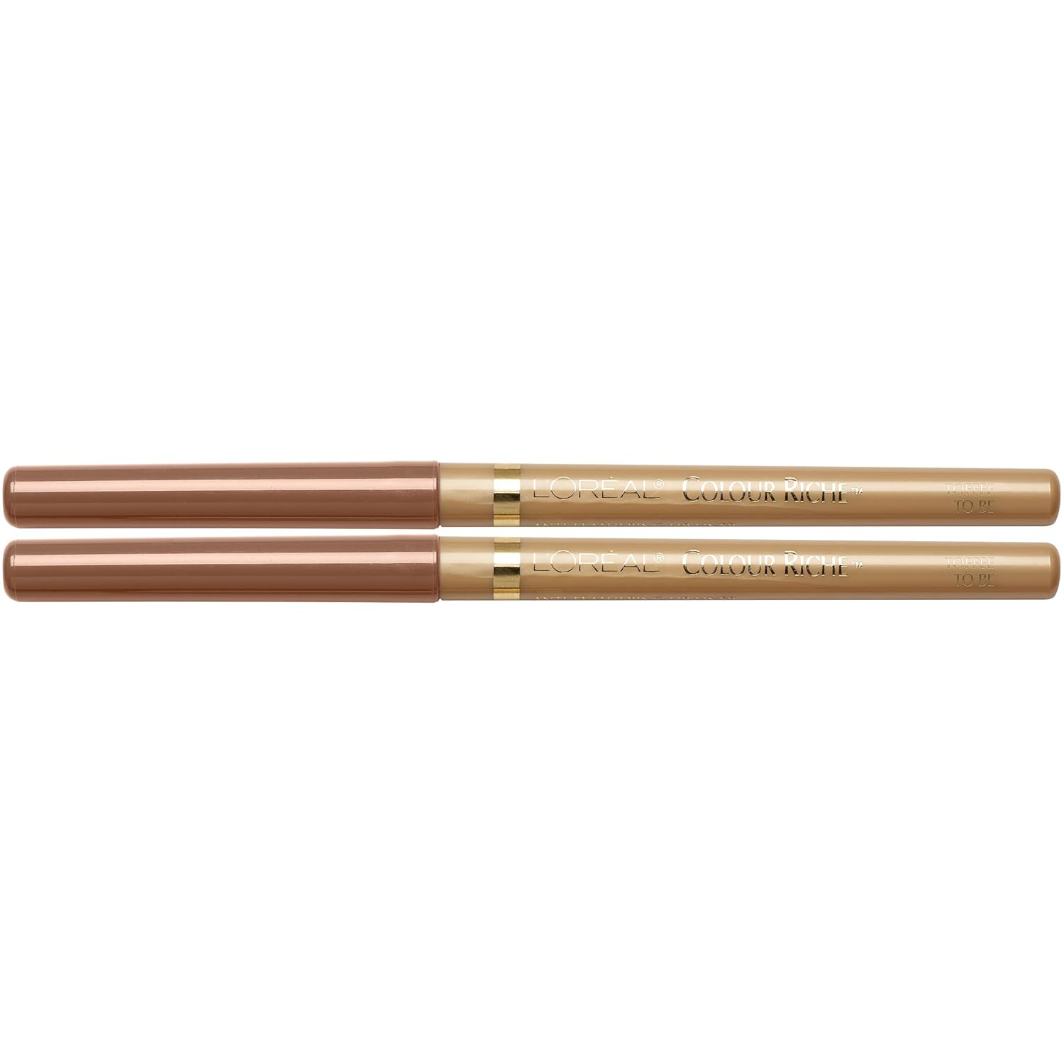 L'Oreal Paris Cosmetics Color Riche Lip Liner, Toffee To Be, 2 Count