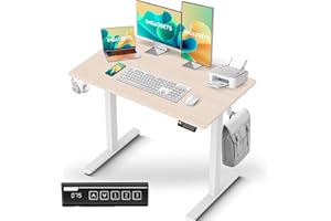 IMGadgets Electric Standing Desk, 40x24 Inches Height Adjustable, 2026 6th Gen Quieter Motor Ergonomic Sit Stand Desk, Comput