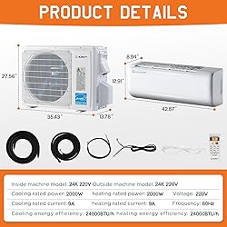 Albott 24000 BTU Mini Split Air Conditioner Heat