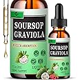 Soursop Leaves 1500mg Soursop Fruit 500mg - Soursop Liquid Drops for Cell Support for Women & Men - Soursop Bitters Liquid for Immune Support & Digestive Health - Soursop Graviola Complex Supplements