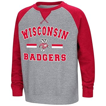 wisconsin badger crew neck sweatshirts
