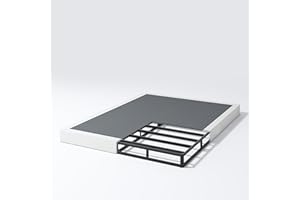 NHODIR Box Spring for King Bed, 7 Inch King Box Spring Only, Strong Metal Frame Mattress Foundation, No Noise, Easy Assembly